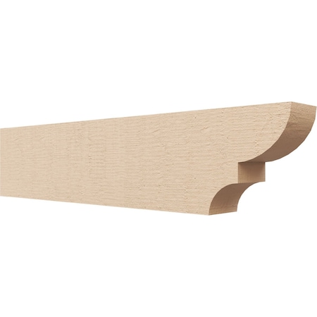 Ekena Millwork 4in. W x 8in. H x 36in. L Ridgewood Woodgrain TimberThane Rafter Tail, Primed Tan RFTUR04X08X36RIDRCPR